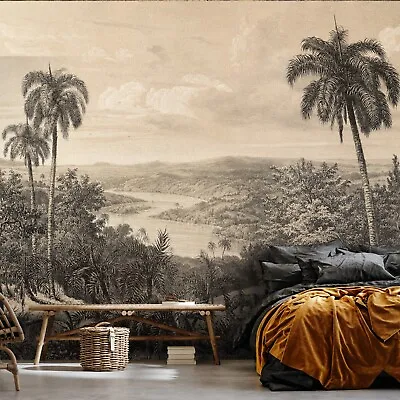 JUNGLE AMAZON SEPIA Photo Wallpaper Wall Mural Modern Bedroom Living Room 356 • £40.90