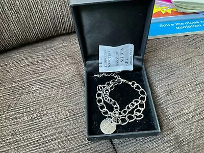 $69.99 • Buy FREE POST:GIVENCHY SILVERTONE BRACELET 16.75CM Long New Never Used Unwanted Gift