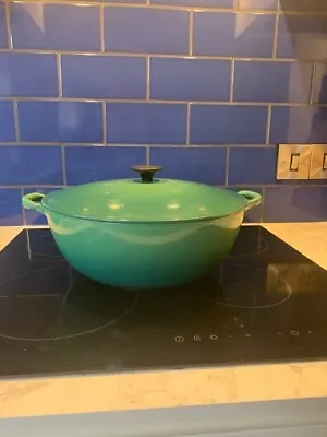 Le Creuset Casserole Pot  Extra Large 32cm Diameter Forest Green 31 • £85