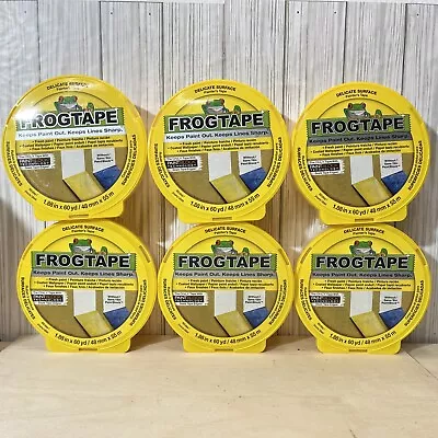 Frogtape Yellow Delicate Surface 1.88  X 60yd Painters Tape Lot Of 6 • $50