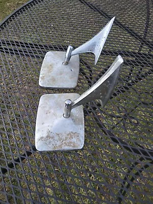 $30 • Buy Vintage 1960's Chrome Car Side Mirrors Pair