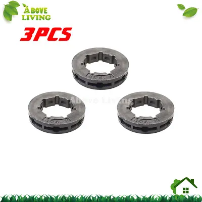 3Pcs Chainsaw Chain Sprocket Rim 404 7 Tooth For John Deere CS71 Jonsered 1020 • $13.99