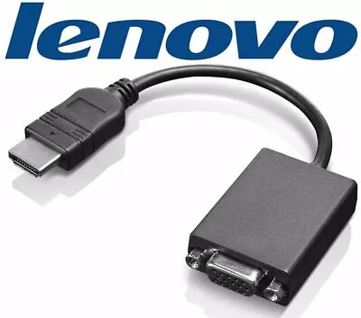 GENUINE Lenovo HDMI To VGA Display Adapter Converter Cable For PC To LCD Monitor • $9.50