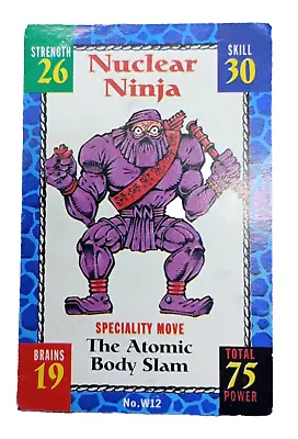 Monster In My Pocket Wrestlers Grapple Card 12 Nuclear Ninja 2 • $2.47