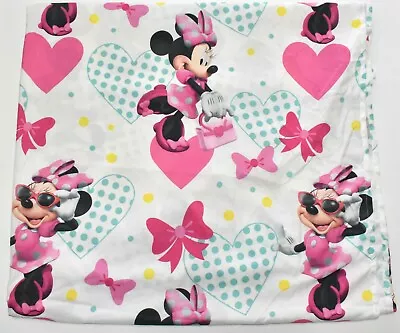 Minnie Mouse Twin Bed Sheets 65x95 Flat & Fitted Microfiber 2-pc Set  • $27.99