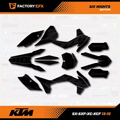 Blackout Racing Graphics Kit Fits KTM 13-15 SX SXF XC XCF 125 150 250 300 450 6N • $74.99