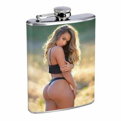 Colorado Pin Up Girls D3 Flask 8oz Stainless Steel Hip Drinking Whiskey  • $14.95