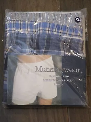 Munsingwear 3-pack Cotton Woven Plaid Boxer Shorts   Size Xl • $21.56