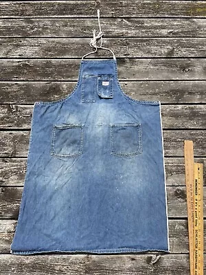 Vintage Sears “Hercules” Work Shop Apron Union Made Selvedge Denim • $75