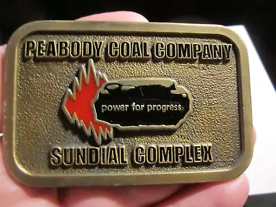 1985 Peabody Coal Company Sundial Complex Belt Buckle Bba-7 • $62.50