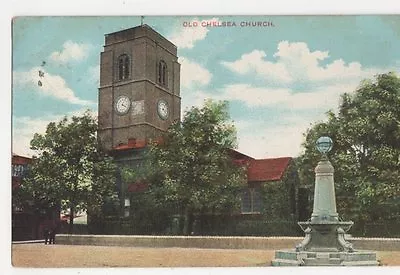 London Old Chelsea Church Charles Martin Postcard B183 • £2