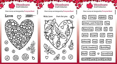 £6.75 • Buy Woodware Clear Stamps - Valentines Day By Francoise Read - Creative Expression