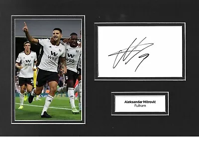 £49.99 • Buy Aleksandar Mitrovic Signed 12x8 Photo Display Fulham Autograph Memorabilia COA