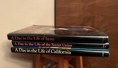 A Day In The Life Book Lot Of Three Very Large California Japan Soviet Union • $50