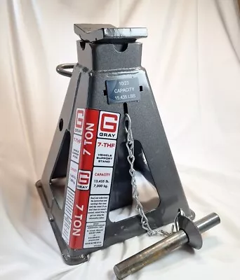 (ONE) GRAY 7-THF (7) TON Jack Stand Vehicle Support Stands • $282