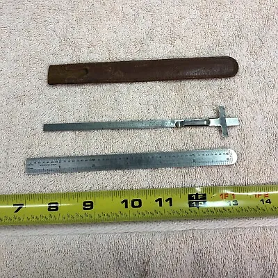 Lot Of 2 Vintage Stainless 6  Pocket Rulers -usa - • $2.50