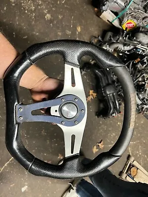 Subaru MOMO Steering Wheel With Bolt On Hub (Not Quick Release) • $115