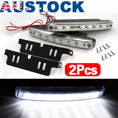 2PCS 8LED Running Bright DRL Head Lamp Light Driving Light Daytime Car Daylight • $7.88