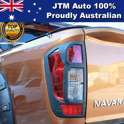 MATT Black Tail Light Cover Trim To Suit Nissan Navara NP300 D23 2014-2020 • $40.50