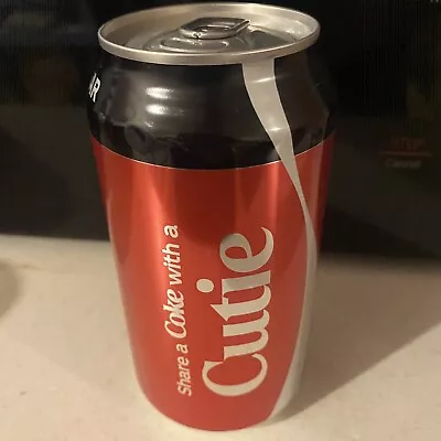 Share A Coke  ⭐️ With  Cutie  No Sugar Unopened Collectable Coke Can • $99