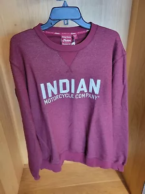 Indian Motorcycle Men's Block Logo Sweatshirt 286966712 2XLarge • $94.22