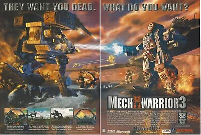 MechWarrior 3 Print Ad/Poster Art PC Big Box (A) • $14.99