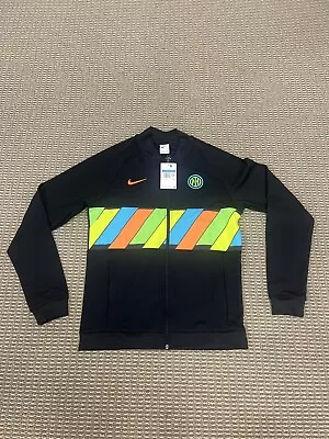 $49.99 • Buy Nike Fc Black Inter Milan 96 Anthem Full Zip Track Jacket Db7816-014 Size Medium