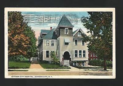 Postcard Johnson City Hospital New York To New Milford Pennsylvania 1917 • $13.50