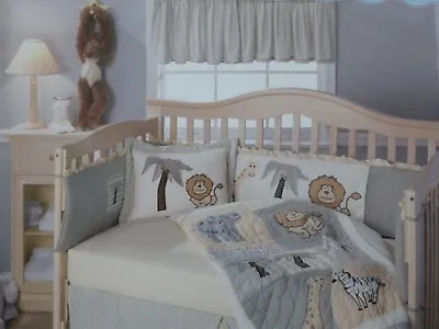 3 Pc Wild Kingdom Baby Nursery Crib Bedding Set Collection NIP • $60