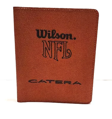 Vintage WILSON NFL Football Pigskin Leather Notebook Folder (Padfolio) • $21.50
