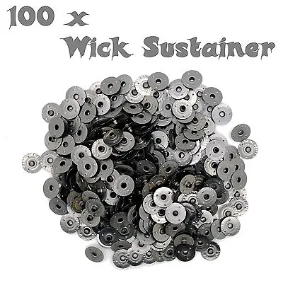 100x Wick Sustainers For Candle Making Made Of High-Quality Metal - Diameter 2mm • £3.28