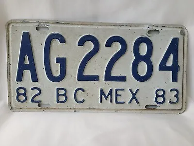 Vintage 1982 1983 Mexico B C License Plate 8223 • $29.99