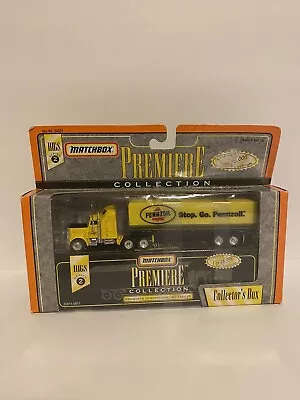 NEW Matchbox Premiere Collection Rigs Series 2 Kenworth 40ft - PENNZOIL • $29