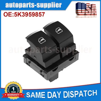 Master Window Switch Controls Driver Side For VW Golf MK5 MK6 GTI EOS 5K3959857 • $10.39