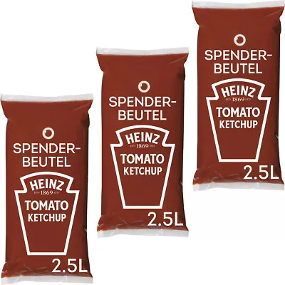 Heinz Tomato Ketchup Tomato Sauce IN Spenderbeutel 3 X 2500 ML 7500ml • $74.48