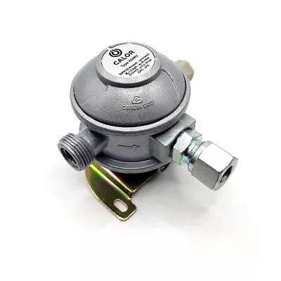 LPG Caravan Motorhome Gas Regulator 90 Degree Bulkhead 30mbar 10mm Outlet New • £37.34