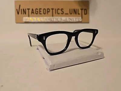 Universal Optical Vintage Hornrimmed Marine Eyeglasses Frame. Black. 43[]19 • $65.99