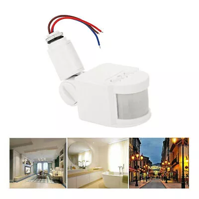 180° PIR Motion Sensor LED Infrared Detector Light Switch Wall Outdoor 1-4PCS • $21.84