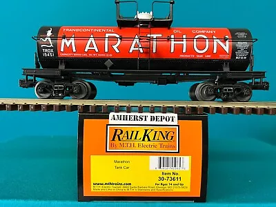 MTH Railking Tank  Car Marathon 30-73611  O/O27 Boxcar  New • $69.95