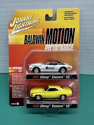 Johnny Lightening Baldwin Motion Performance 1967 & 1969 Chevy Camaro SS (30) • $10
