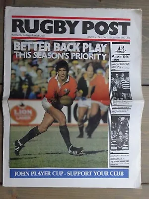 £3.99 • Buy RUGBY POST Newspaper Volume 5 No 1 September 1980 Rugby Football Union