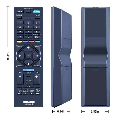 New RM-YD092 Remote Control For Sony Bravia TV KDL-32R400A KDL-40R450A • $7.20