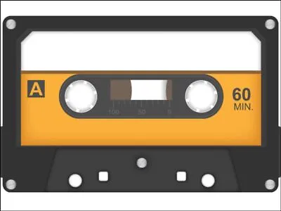 Cassette Tape Retro 70's 80's 90's  Edible Printed Cake Topper Wafer Or Icing • £5.91