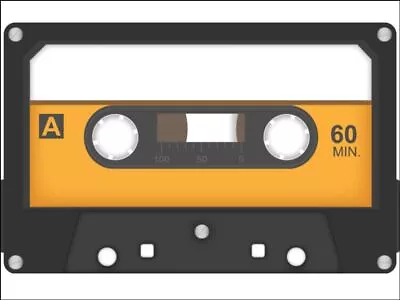 Cassette Tape Retro 70's 80's 90's  Edible Printed Cake Topper Wafer Or Icing • £4.14