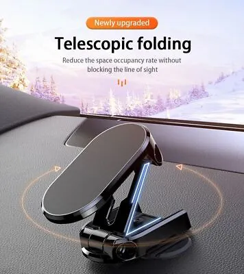Magnetic Car Mobile Phone Holder 360 Rotating Folding Dashboard Windscreen Mount • $13.99