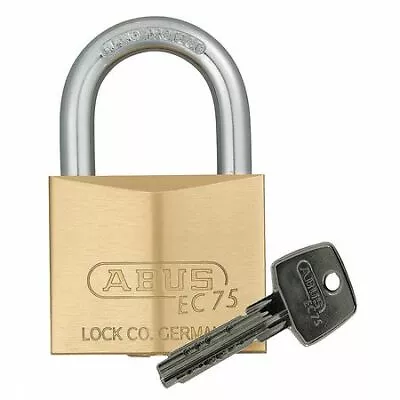 Abus 75/30 Ka Padlock Keyed Alike Standard Shackle Square Brass Body Steel • $13.79