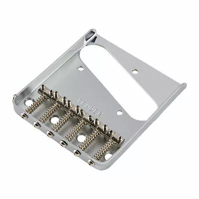 £69.99 • Buy Fender Vintage Ashtray Style Telecaster Bridge With 6 Barrel Saddles (Chrome)