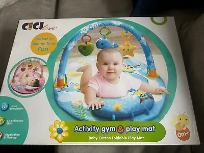 Cici Baby Activity Play Mat Gym FC021 0+ Mths  Blue • £20