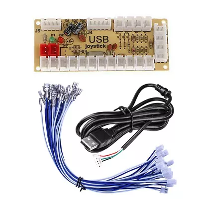 DIY Quimat Zero Delay Arcade USB Encoder Board To Joystick For Mame Jamma PC • $7.30