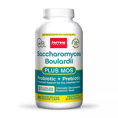 £29.99 • Buy Jarrow Formulas, Saccharomyces Boulardii Plus MOS, 5 Billion, 90 Capsules